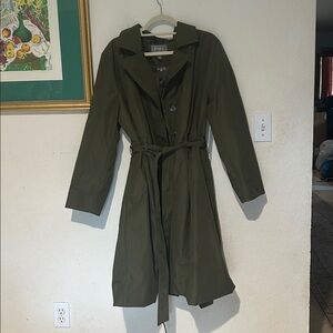 JESSICA LONDON OUTERWEAR GREEN TRENCH COAT SIZE 24W NWT